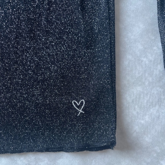 Victoria's Secret Mesh Shimmer‎ Longsleeve Glitter Sexy Sheer Tee Top M/L - Picture 6 of 7